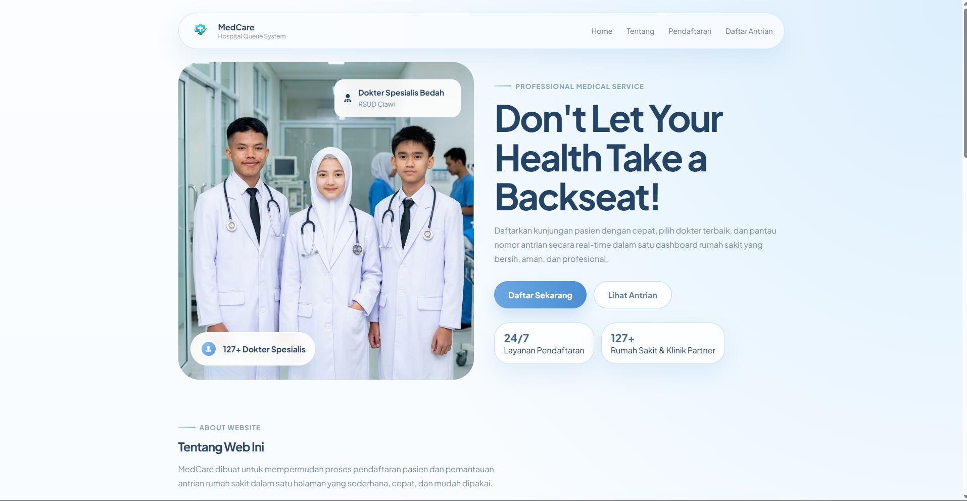 Sistem Antrain Klinik Online